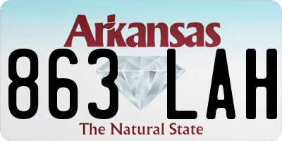 AR license plate 863LAH