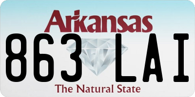 AR license plate 863LAI