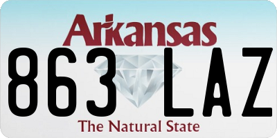 AR license plate 863LAZ