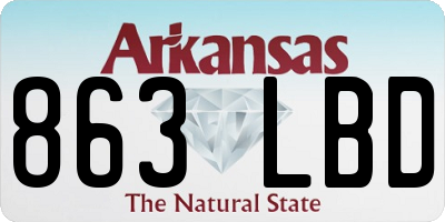 AR license plate 863LBD