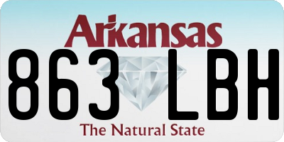 AR license plate 863LBH