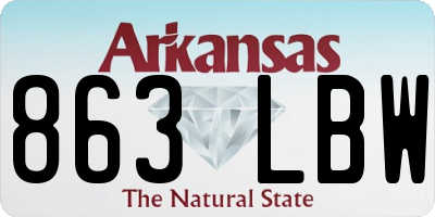 AR license plate 863LBW