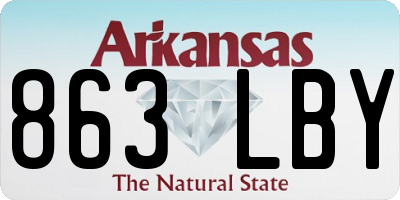 AR license plate 863LBY