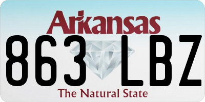 AR license plate 863LBZ