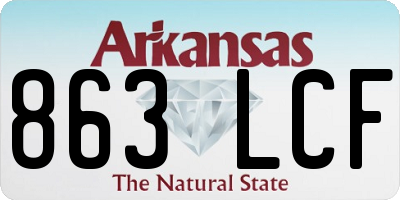 AR license plate 863LCF