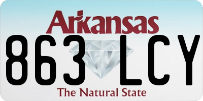 AR license plate 863LCY