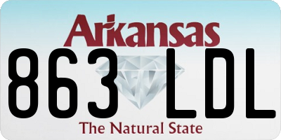 AR license plate 863LDL