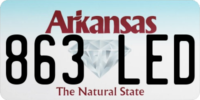 AR license plate 863LED