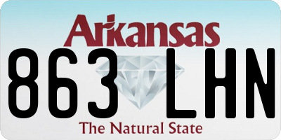 AR license plate 863LHN
