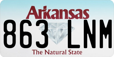 AR license plate 863LNM