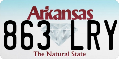 AR license plate 863LRY
