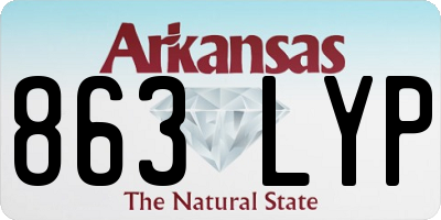 AR license plate 863LYP