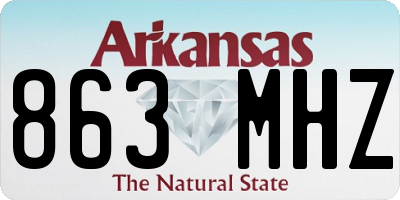 AR license plate 863MHZ