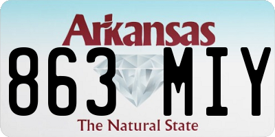 AR license plate 863MIY