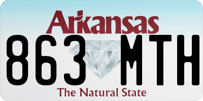 AR license plate 863MTH