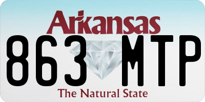 AR license plate 863MTP