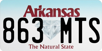 AR license plate 863MTS