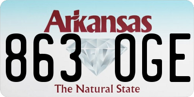 AR license plate 863OGE