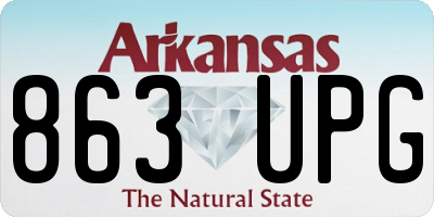 AR license plate 863UPG