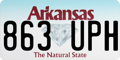 AR license plate 863UPH