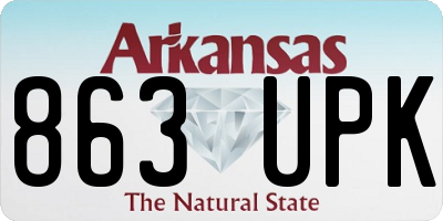 AR license plate 863UPK