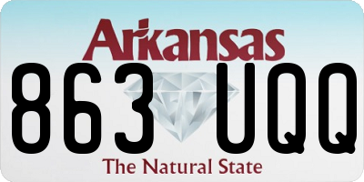 AR license plate 863UQQ