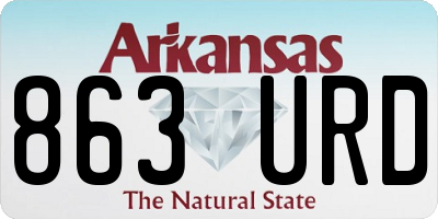 AR license plate 863URD