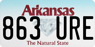 AR license plate 863URE
