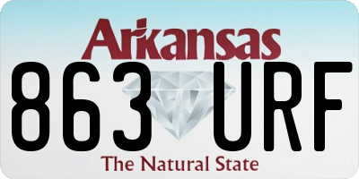 AR license plate 863URF