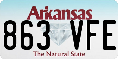 AR license plate 863VFE