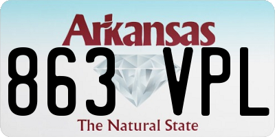 AR license plate 863VPL