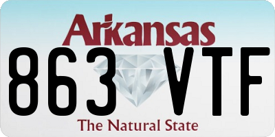 AR license plate 863VTF