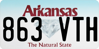 AR license plate 863VTH