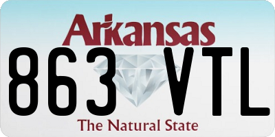 AR license plate 863VTL