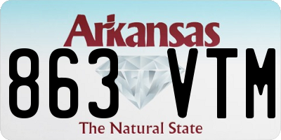 AR license plate 863VTM