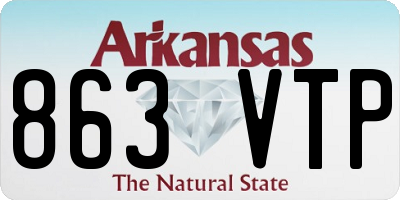 AR license plate 863VTP