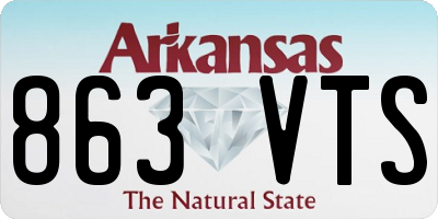 AR license plate 863VTS