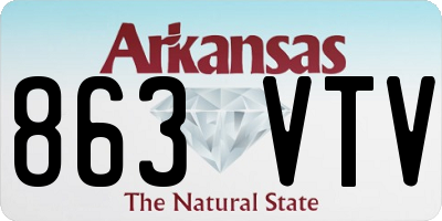 AR license plate 863VTV