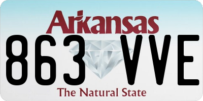 AR license plate 863VVE