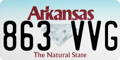 AR license plate 863VVG