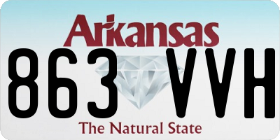 AR license plate 863VVH