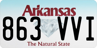 AR license plate 863VVI