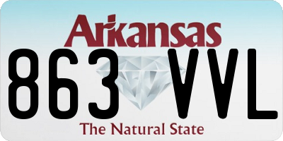 AR license plate 863VVL