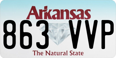 AR license plate 863VVP