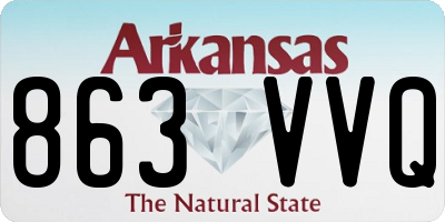 AR license plate 863VVQ