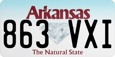 AR license plate 863VXI