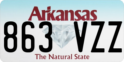 AR license plate 863VZZ