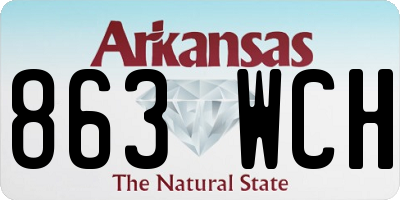 AR license plate 863WCH
