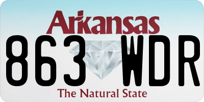 AR license plate 863WDR