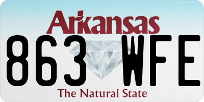 AR license plate 863WFE